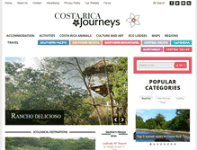 Tablet Screenshot of costaricajourneys.com
